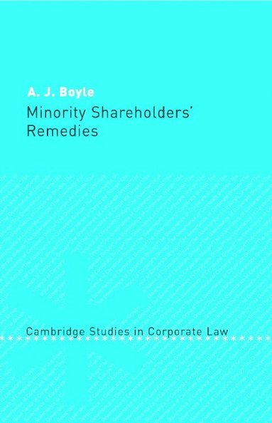 bokomslag Minority Shareholders' Remedies