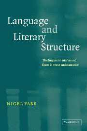 Language and Literary Structure 1
