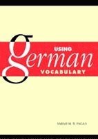 bokomslag Using German Vocabulary