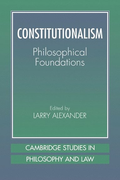 bokomslag Constitutionalism