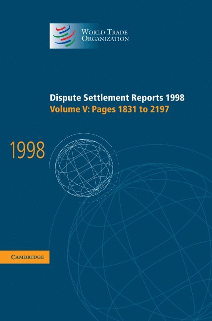 Dispute Settlement Reports 1998: Volume 5, Pages 1831-2197 1