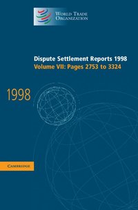 bokomslag Dispute Settlement Reports 1998: Volume 7, Pages 2753-3324