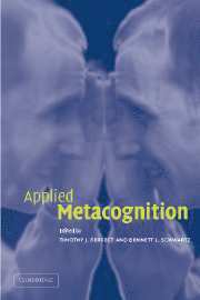 Timothy J. Perfect, Bennett L. Schwartz - Applied Metacognition, Inbunden
