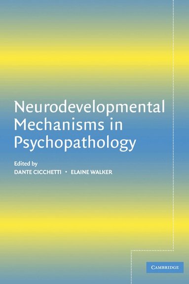 Dante Cicchetti, Elaine Walker, Dante Cicchetti, Elaine F. Walker - Neurodevelopmental Mechanisms in Psychopathology, Inbunden