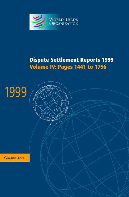 Dispute Settlement Reports 1999: Volume 4, Pages 1441-1796 1