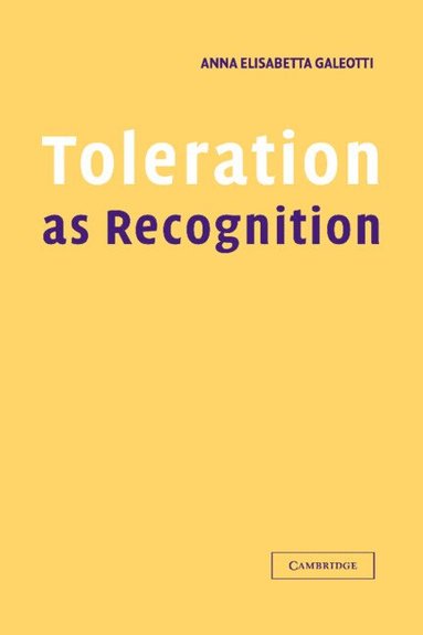 bokomslag Toleration as Recognition