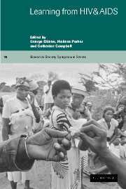 George Ellison, Melissa Parker, Catherine Campbell - Learning from HIV and AIDS, Inbunden