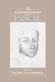 The Cambridge Companion to Pascal 1