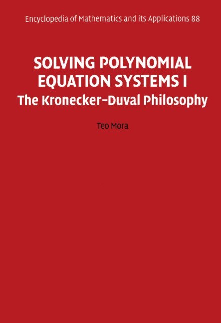 Solving Polynomial Equation Systems I 1
