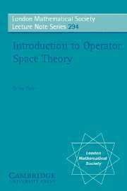 Introduction to Operator Space Theory 1