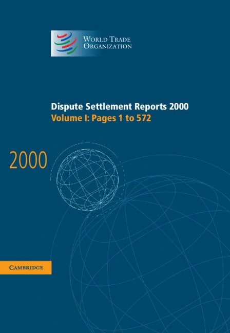Dispute Settlement Reports 2000: Volume 1, Pages 1-572 1