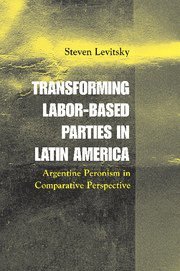 bokomslag Transforming Labor-Based Parties in Latin America