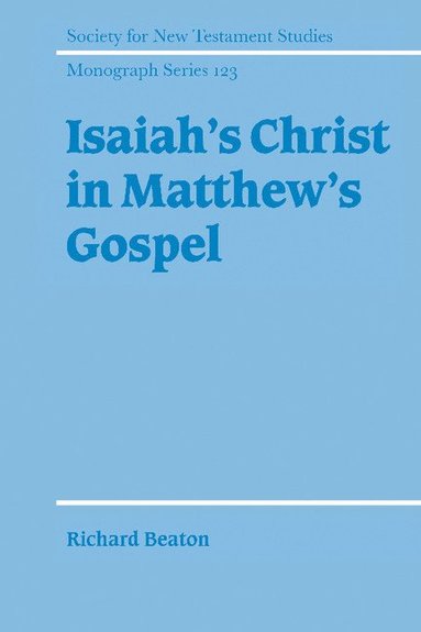 bokomslag Isaiah's Christ in Matthew's Gospel