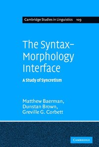 bokomslag The Syntax-Morphology Interface