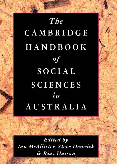 The Cambridge Handbook of Social Sciences in Australia 1