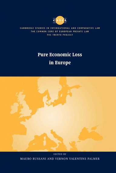 Mauro Bussani, Vernon Valentine Palmer - Pure Economic Loss in Europe, Inbunden