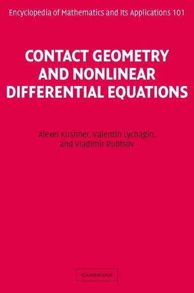 bokomslag Contact Geometry and Nonlinear Differential Equations