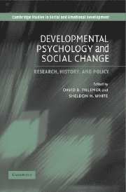 Developmental Psychology and Social Change 1