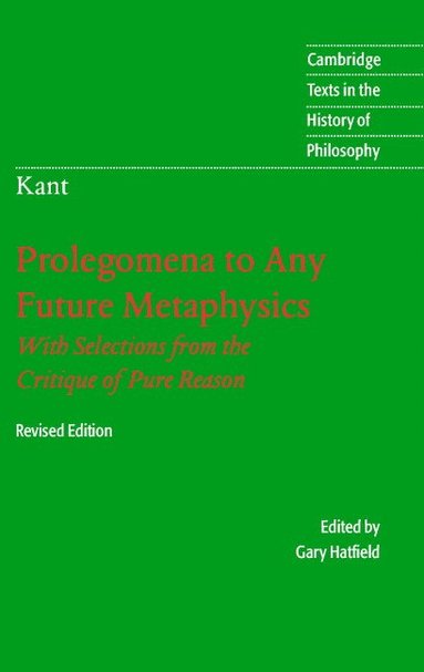 bokomslag Immanuel Kant: Prolegomena to Any Future Metaphysics