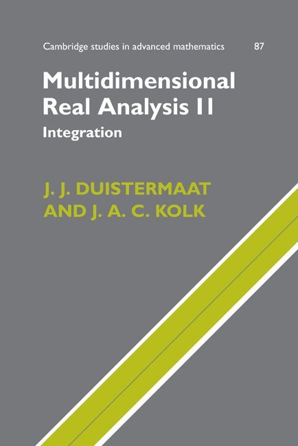 Multidimensional Real Analysis II 1