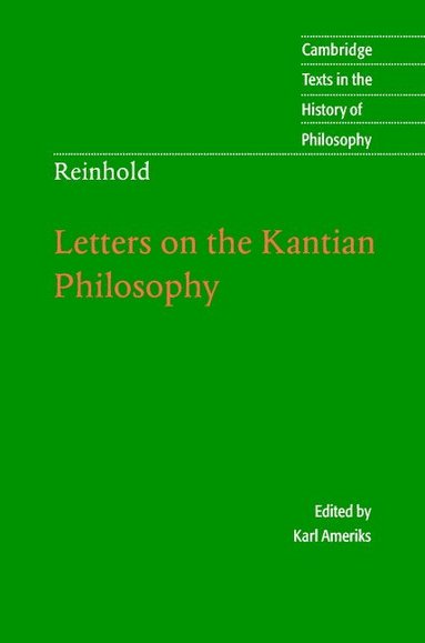 bokomslag Reinhold: Letters on the Kantian Philosophy