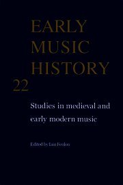 Iain Fenlon - Early Music History: Volume 22, Inbunden