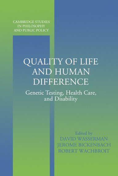 bokomslag Quality of Life and Human Difference