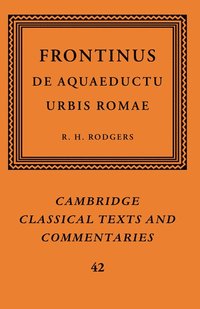 bokomslag Frontinus: De Aquaeductu Urbis Romae