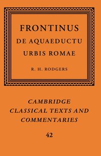 bokomslag Frontinus: de Aquaeductu Urbis Romae