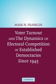 Mark N. Franklin - Voter Turnout and the Dynamics of Electoral Competition in Established Democracies since 1945, Inbunden