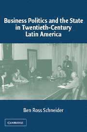 Business Politics and the State in Twentieth-Century Latin America 1