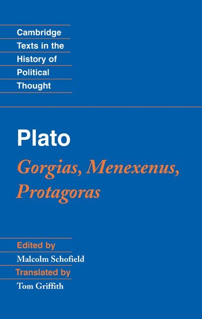 Plato: Gorgias, Menexenus, Protagoras 1