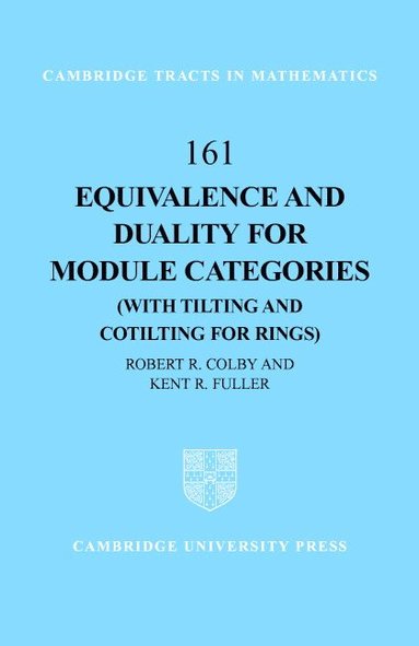 bokomslag Equivalence and Duality for Module Categories with Tilting and Cotilting for Rings