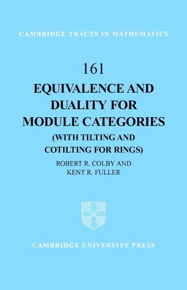 bokomslag Equivalence and Duality for Module Categories with Tilting and Cotilting for Rings