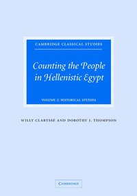 bokomslag Counting the People in Hellenistic Egypt: Volume 2, Historical Studies