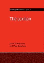 James Pustejovsky, Olga Batiukova, Massachusetts) Pustejovsky, James (Brandeis University, Olga (Universidad Autonoma de Madrid) Batiukova - Lexicon, Inbunden