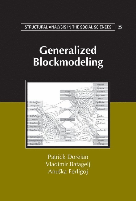 Patrick (University of Pittsburgh) Doreian, Vladimir (University of Ljubljana) Batagelj, Anuska (University of Ljubljana) Ferligoj, Patrick Doreian, Vladimir Batagelj, Anuska Ferligoj - Generalized Blockmodeling, Inbunden