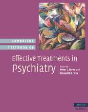 Cambridge Textbook of Effective Treatments in Psychiatry