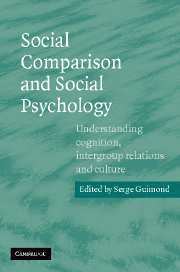 Social Comparison and Social Psychology 1