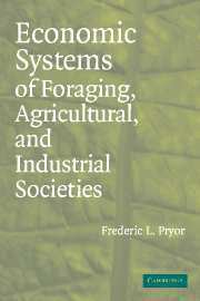 bokomslag Economic Systems of Foraging, Agricultural, and Industrial Societies