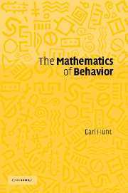 The Mathematics of Behavior 1