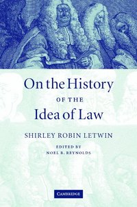 bokomslag On the History of the Idea of Law