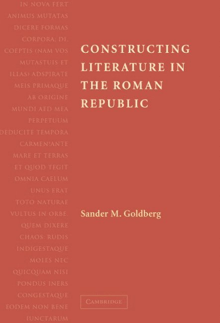 Constructing Literature in the Roman Republic 1