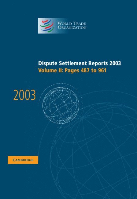 Dispute Settlement Reports 2003 1