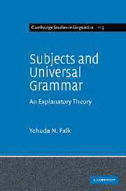 bokomslag Subjects and Universal Grammar