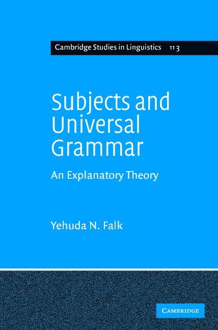 Subjects and Universal Grammar 1