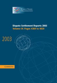 bokomslag Dispute Settlement Reports 2003