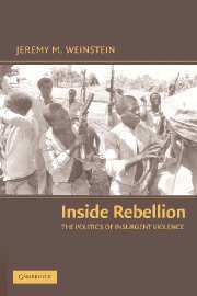 Jeremy M. Weinstein - Inside Rebellion, Inbunden