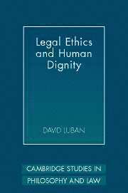 bokomslag Legal Ethics and Human Dignity