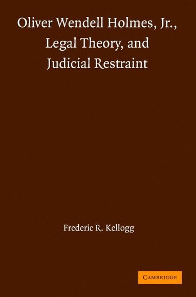 bokomslag Oliver Wendell Holmes, Jr., Legal Theory, and Judicial Restraint